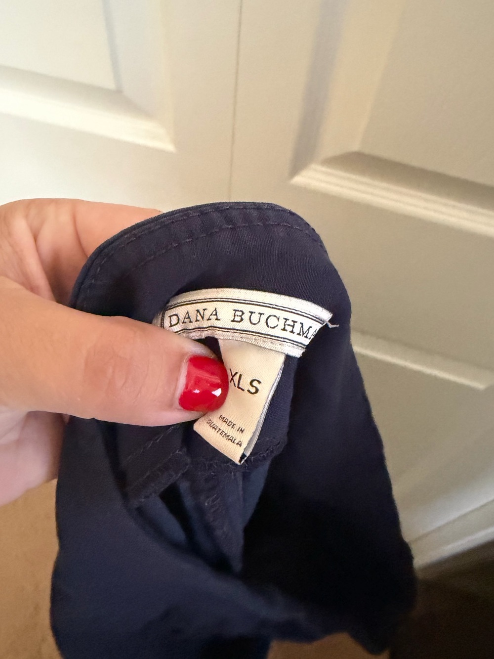 5 for $25! Dana Buchman Navy Cropped Stretch Ponte Pants - Picture 2 of 3